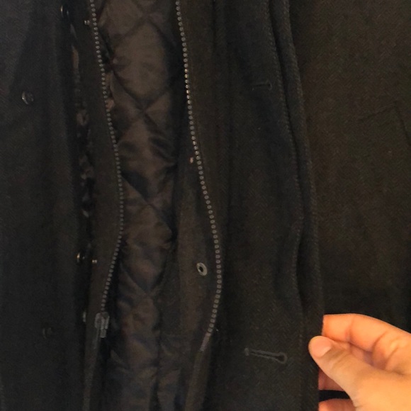 Chaps Men’s Coat. Navy/black - Picture 5 of 15